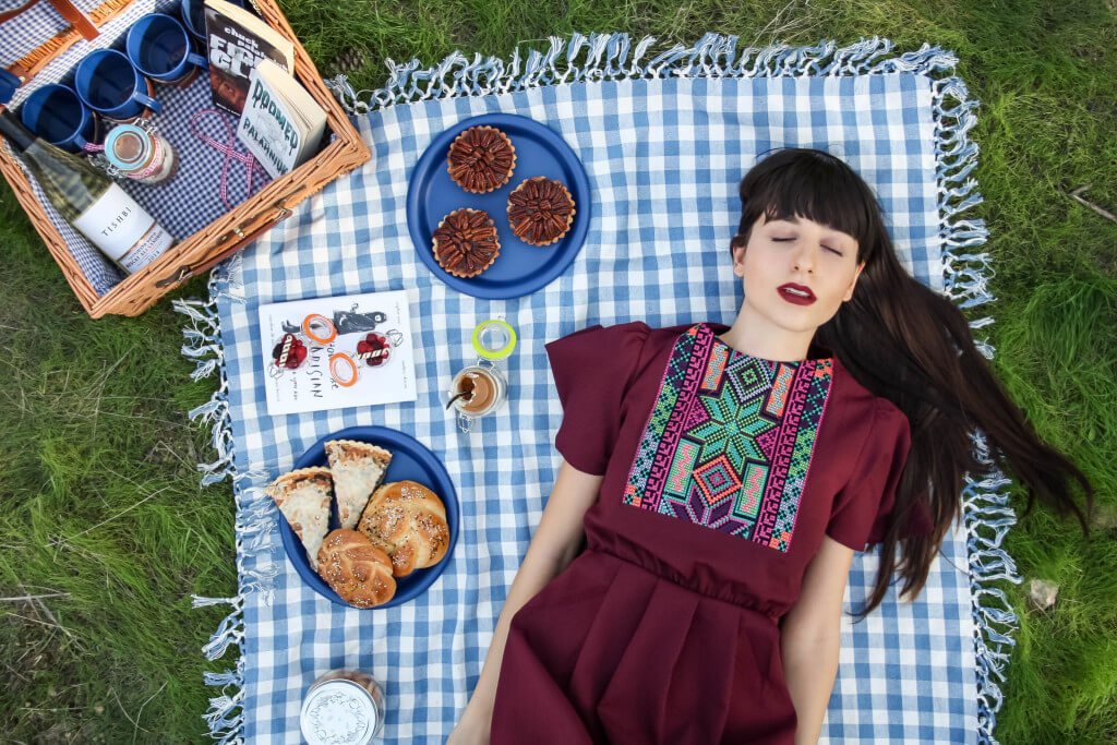PICNIC IN THE MIDDLE OF WINTER EDITORIAL - RONI KANTOR DRESS
