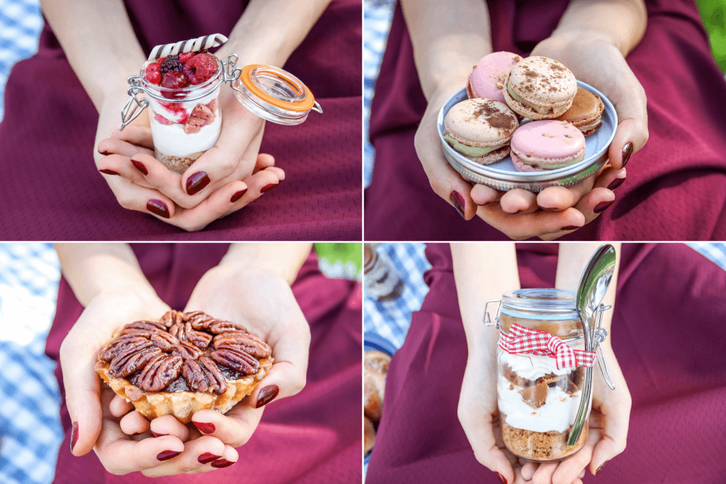 PICNIC IN THE MIDDLE OF WINTER EDITORIAL - RONI KANTOR DRESS desserts