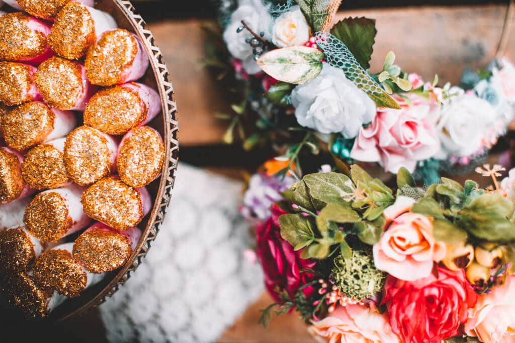 fairytale wedding - fairies and sparks - wedding dress, flower crowns, make up