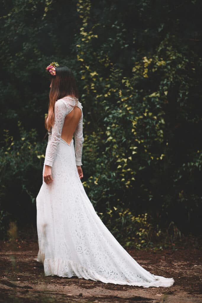 fairytale wedding - fairies and sparks - wedding dress, flower crowns, make up