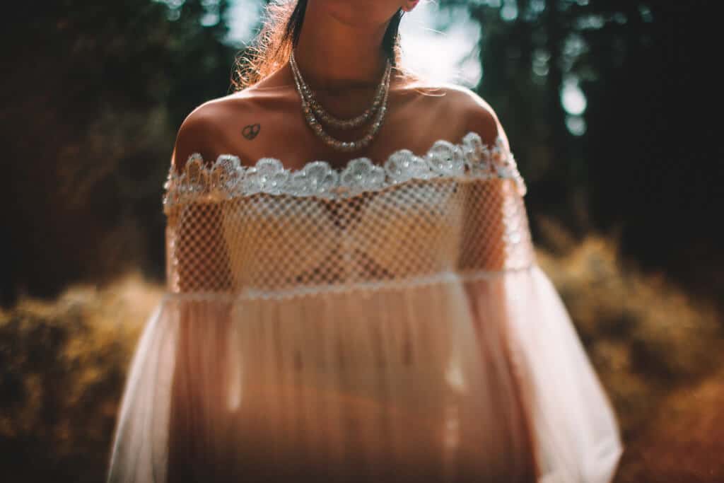 fairytale wedding - fairies and sparks - wedding dress, flower crowns, make up