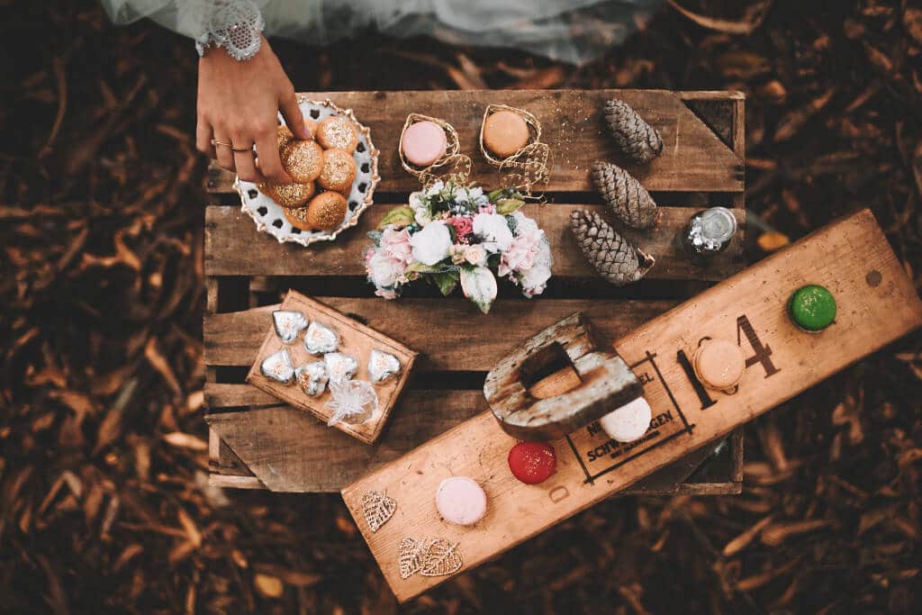 fairytale wedding - fairies and sparks - wedding dress, flower crowns, make up