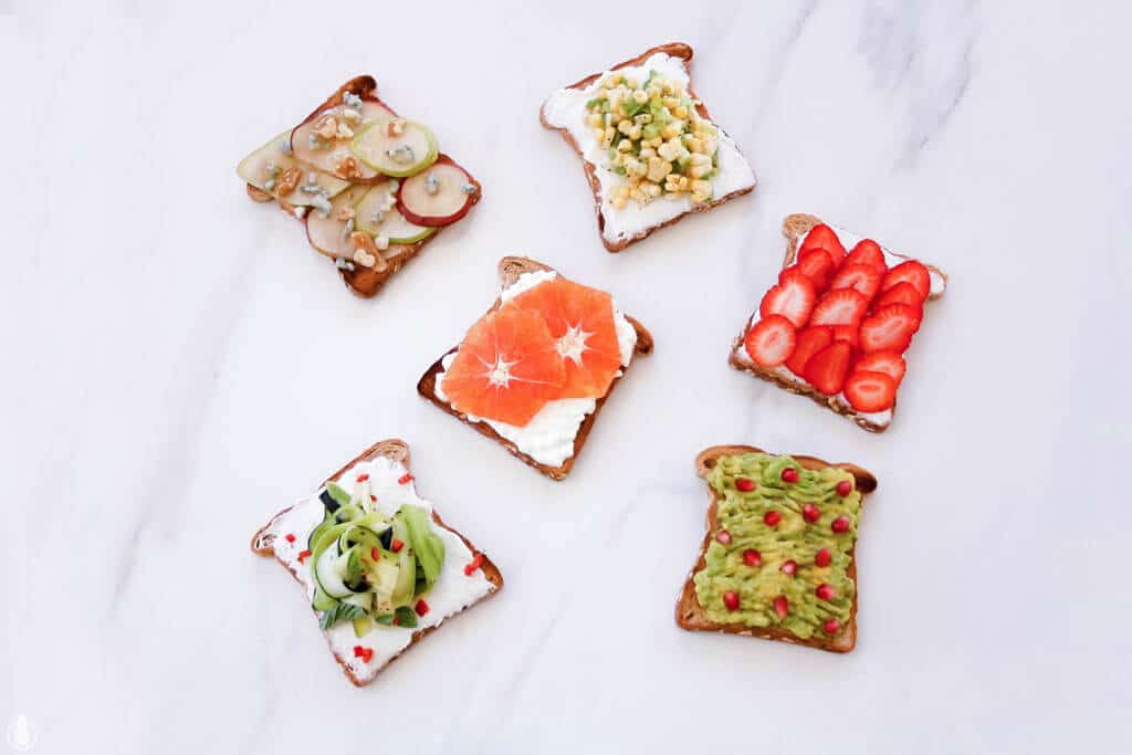 6 ideas for delicious & healthy toast toppings || 6 רעיונות לטוסטים משודרגים שאפשר להכין בקלי קלות