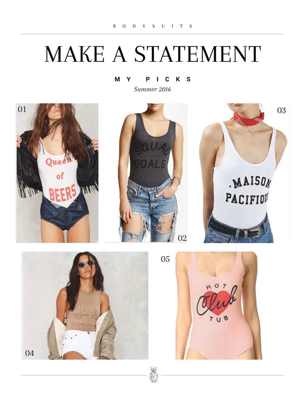 Bodysuit - Current Obsessions- Make A Statement