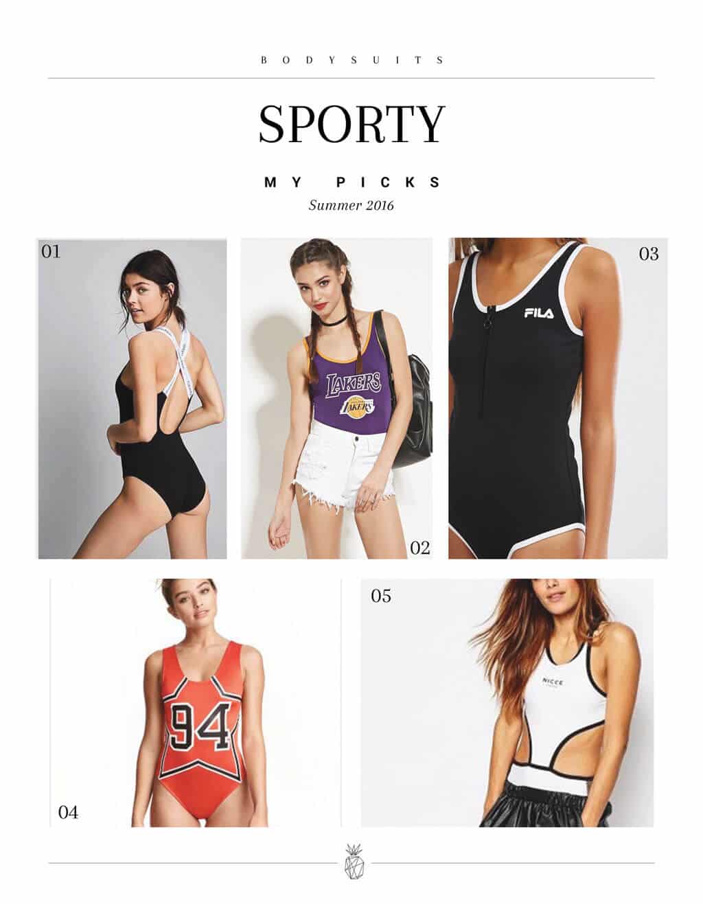 Bodysuit - Current Obsessions- Sporty