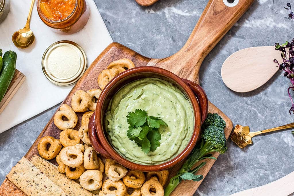 avocado yogurt dip