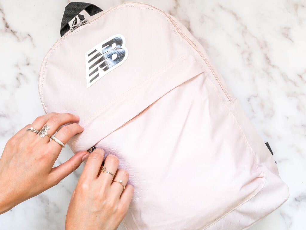 New Balance pink backpack