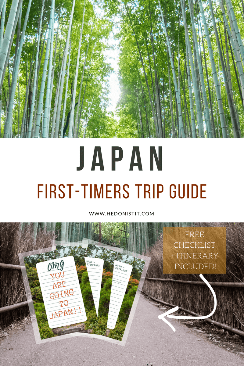 Japan travel guide including itinerary, packing list tips, best apps to use, transportation info & more!