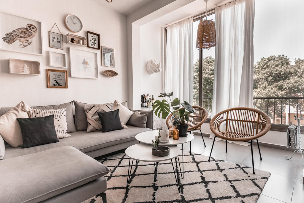 סיור בסלון שלי - עיצוב אקלקטבי סקנדינבי, ג׳ונגל אורבני | Hedonistit living room tour - eclectic nordic urban jungle home styling
