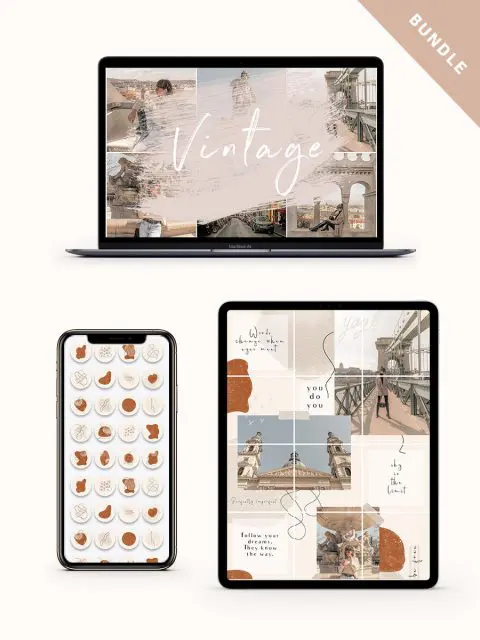 VINTAGE - INSTAGRAM DESIGN BUNDLE