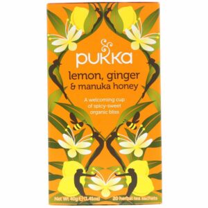 Pukka Herbs - תה לימון, ג׳ינג׳ר ודבש מנוקה ללא קפאין